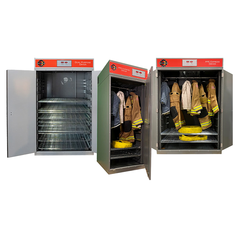 Fire fighting gear dryers