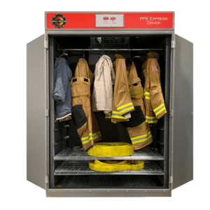 Dryer designed to for firefighter turnout gear & hose.